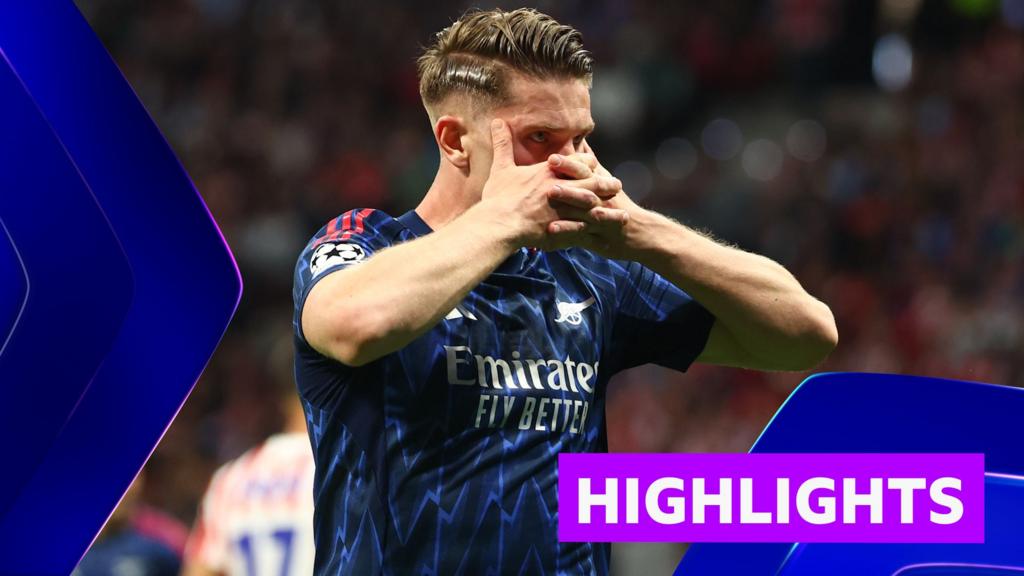 Arsenal Atletico Madrid draw in a thrilling Champions League match scene.