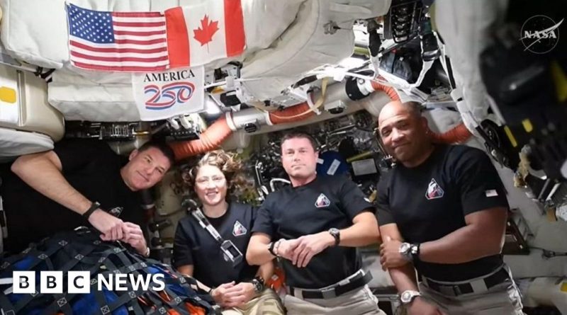 Emotional reunion of Artemis II astronauts with their families after mission.