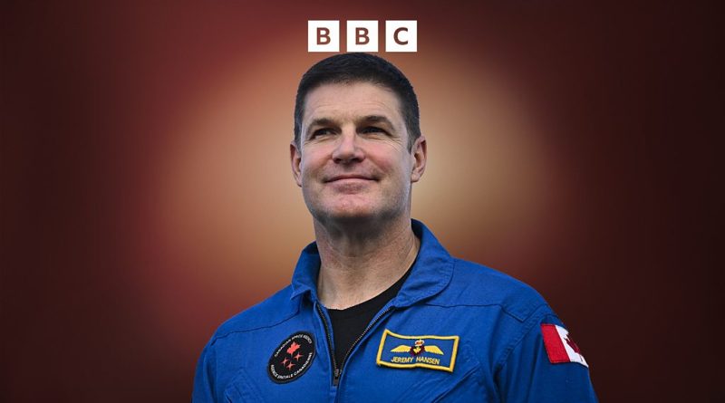 Astronauts discussing the Artemis II mission in a space center.