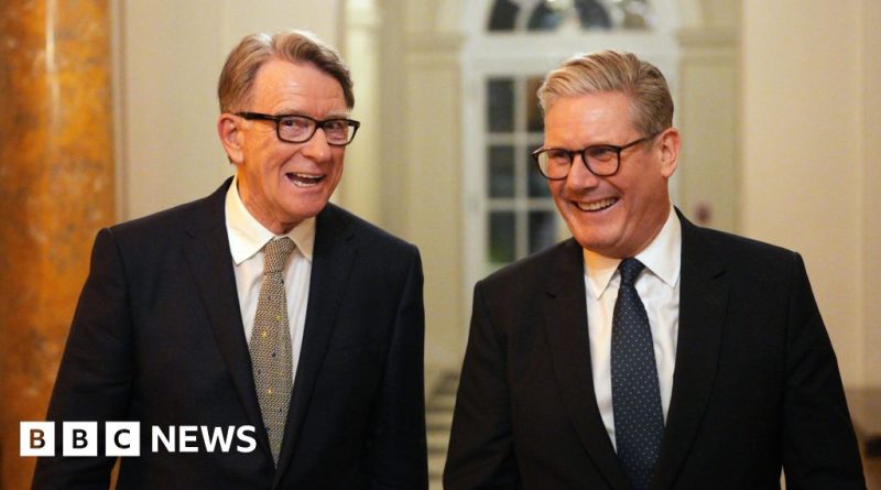 Government officials in a meeting discussing the Mandelson vetting controversy.