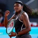 Baptiste defeats Sabalenka in a thrilling tennis match.