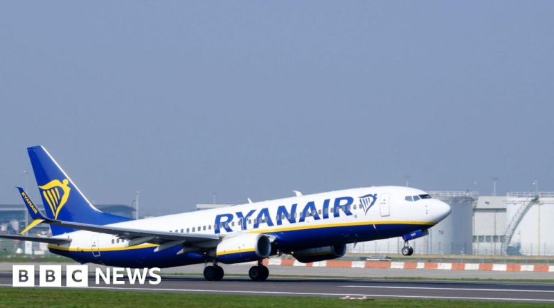 Travelers at airport border control facing flight delays in Europe.