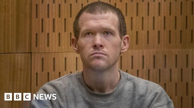 Courtroom scene depicting Brenton Tarrant appeal in New Zealand.