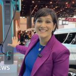 Professionals discussing China electric vehicles in a business setting.