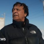 Churchill trade route with ships and cargo at the Arctic port.