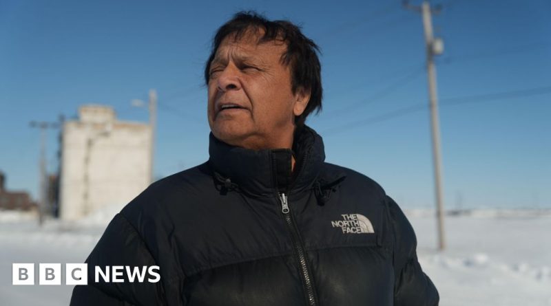 Churchill trade route with ships and cargo at the Arctic port.