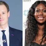 Claudia-Liza Vanderpuije and Dan Walker in a newsroom discussing allegations.