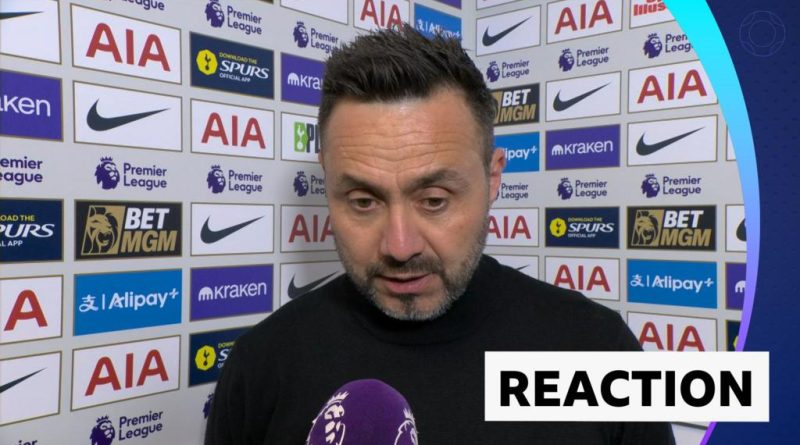 Roberto De Zerbi Brighton discussing strategies with team members.