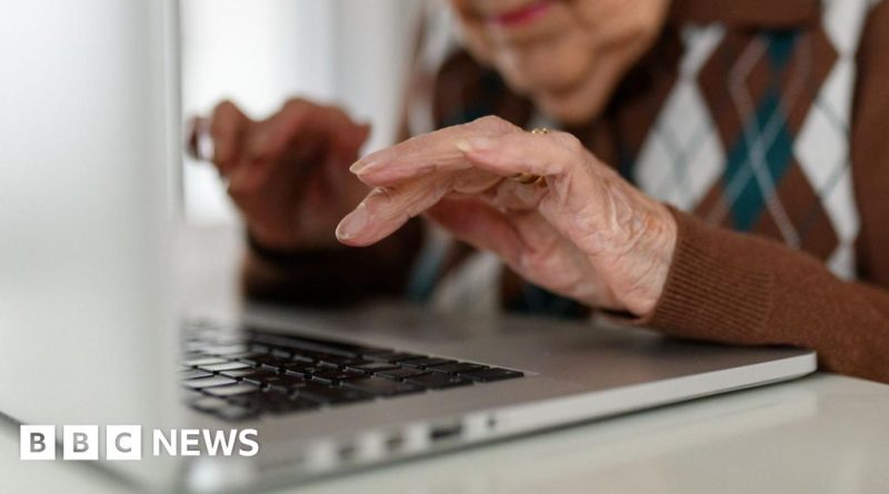Elderly woman examining car insurance paperwork, highlighting the car insurance mistake.