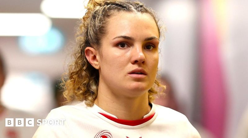 A group of athletes discussing body image challenges and mental health.