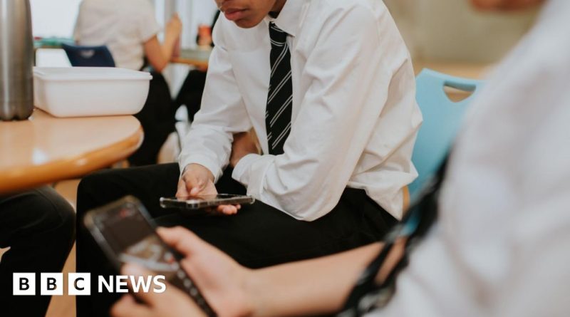 Students engaged in learning without phones in a classroom setting.