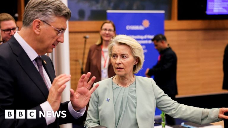 A professional meeting discussing NATO allies response to US threats in Spain.