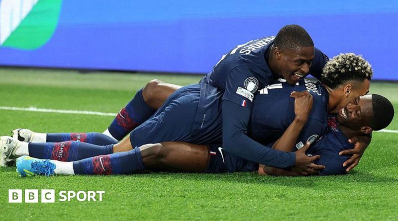 Exciting semi-final match with fans cheering passionately in a stadium.