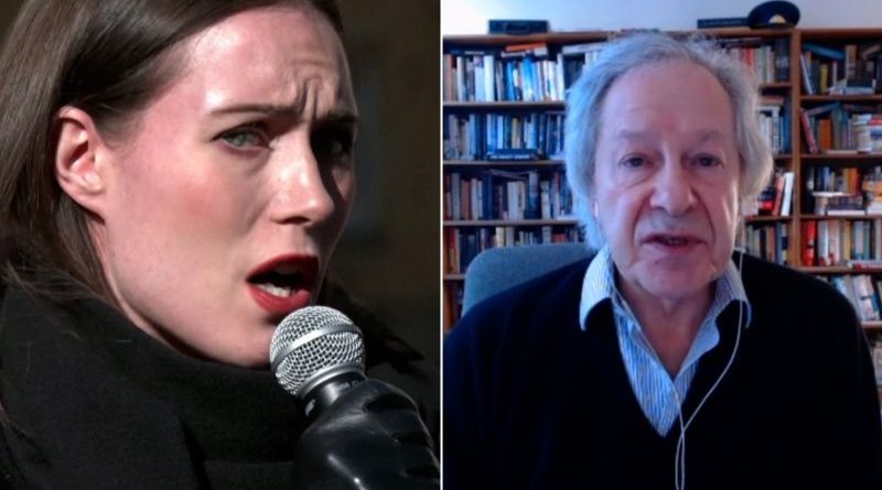 Professionals discussing Finland election key issues in a serious setting