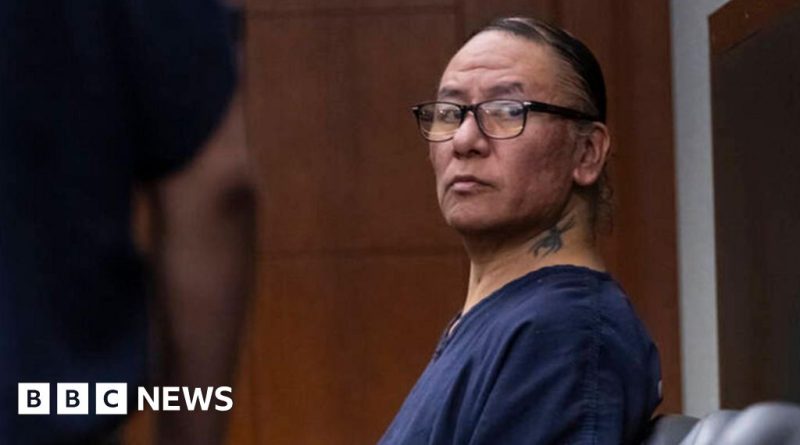 Courtroom scene highlighting Nathan Chasing Horse sentencing for sexual assault.