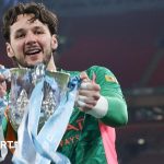 James Trafford learning experience during football training session.