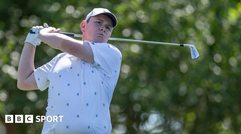 Golf players demonstrating sportsmanship during a tournament, focusing on the game.
