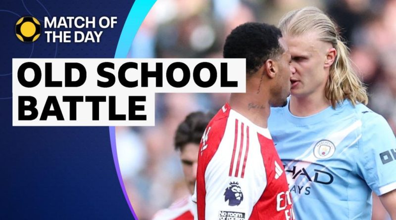 Haaland vs Gabriel match review showcasing intense football action.