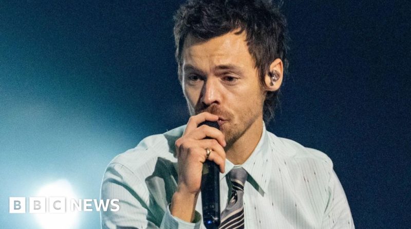 A group of musicians performing in a small venue, illustrating Harry Styles supports artists.