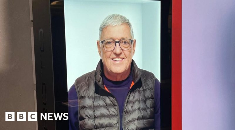 A hologram funeral tribute depicting love and remembrance.