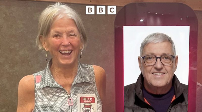 Holographic farewells show a lifelike image of a loved one at a memorial.