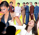 A team managing celebrity fan accounts in a busy office setting.