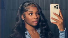 Community members in professional attire gather to support each other after the influencer death investigation.