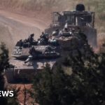 Military leaders strategizing Israel military action against Hezbollah.