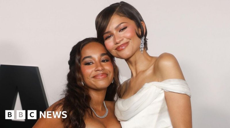 Jordyn Curet preparing for her role as young Zendaya in a dressing room.