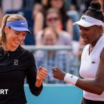 Boulter and Williams play doubles at the Madrid Open, showcasing teamwork.