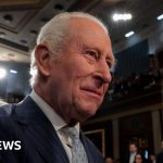 A scene showing King Charles III diplomacy during a congressional speech.