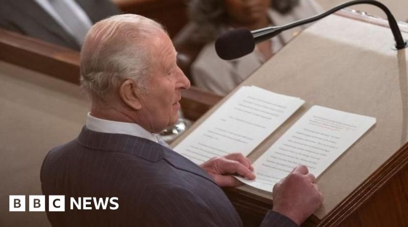 A diverse group of professionals discussing the King's speech to Congress.