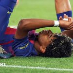 Young athletes practicing soccer together, highlighting teamwork and focus on Lamine Yamal injury news.