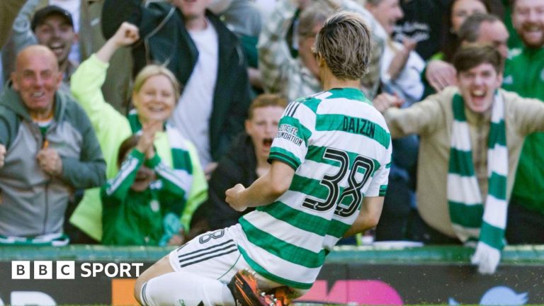 Celtic title hopes with players showing teamwork on the field.
