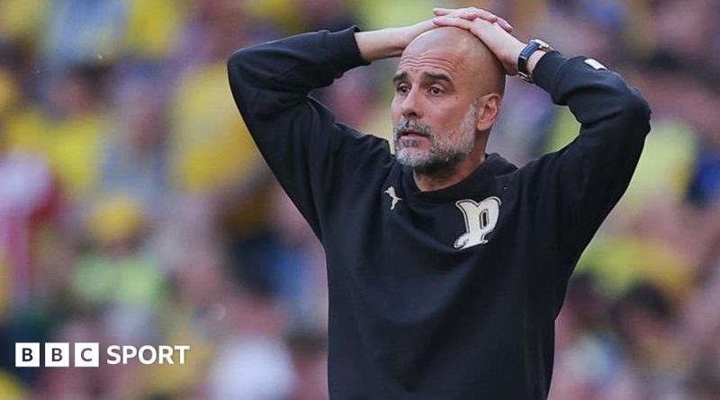 Manchester City fixture schedule with players training on a football field.
