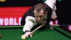 Mark Allen snooker victory at the World Snooker Championship match.