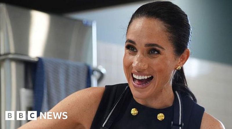 Meghan Markle MasterChef Australia scene with judges tasting dishes.