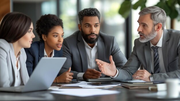 Group of professionals discussing serious topics, reflecting Melania Trump Epstein rumors.