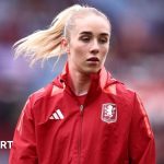 Missy Kearns in a hospital reflecting on her miscarriage experience.