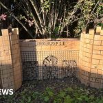 Insect hotels near Burley Park Station supporting local wildlife habitat.