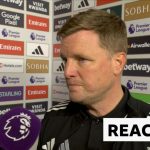 Coaches discussing strategies for Newcastle performance during a match.