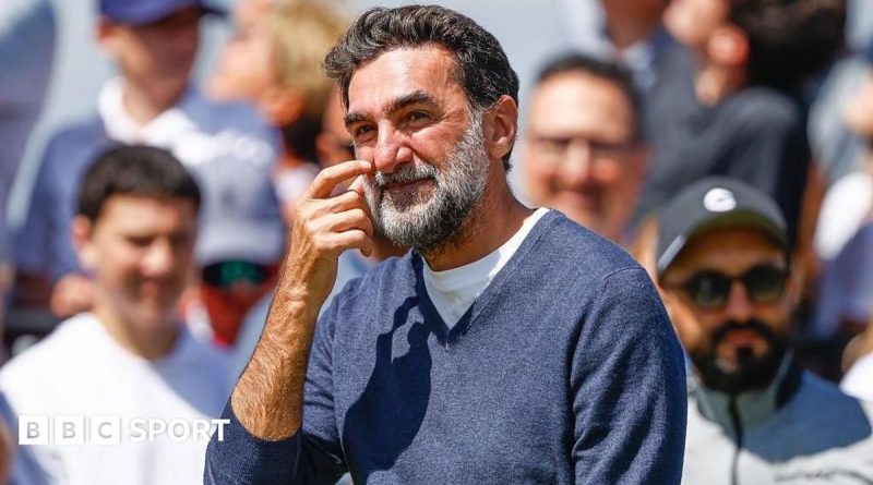 Business professionals discussing strategies for Newcastle United's future.