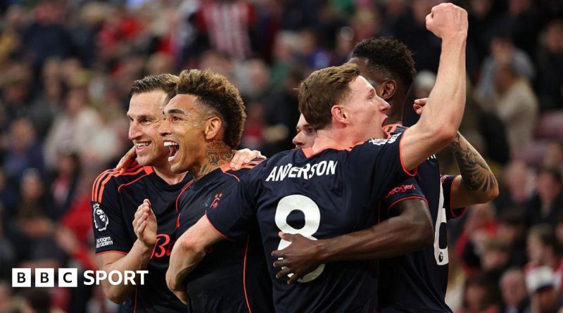 Nottingham Forest players planning tactics for their Europa League match.