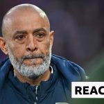 Football managers discussing strategies during the Premier League relegation battle.