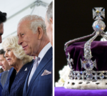 A formal meeting discussing the Koh-i-Noor diamond return between a city leader and a royal figure.