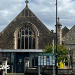 Community members discussing safety near Epsom church incident.