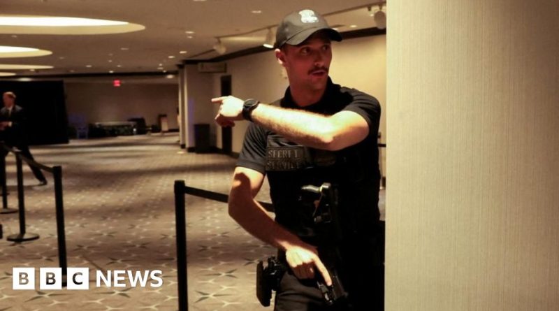 Diverse professionals discussing community safety and political violence in the US.