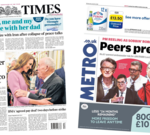 Professionals discussing vetting issues in a serious political meeting.