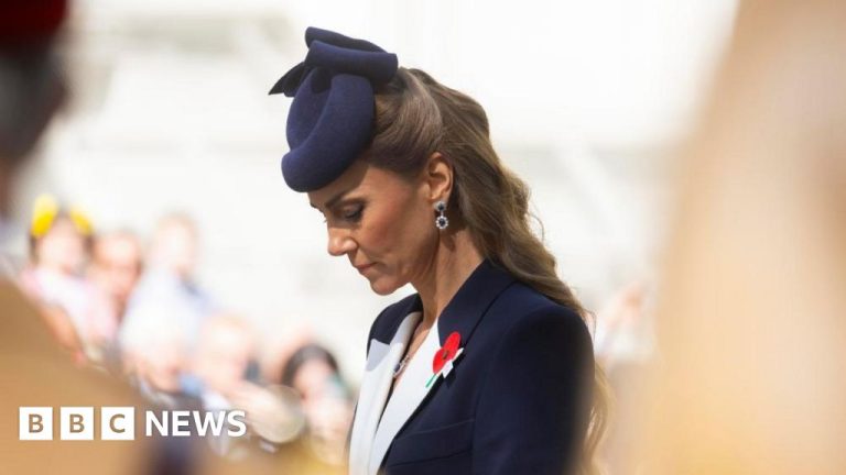 Princess Catherine at an ANZAC soldiers tribute memorial service.