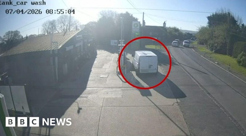A petrol station scene highlighting the rise of petrol theft and security measures in place.